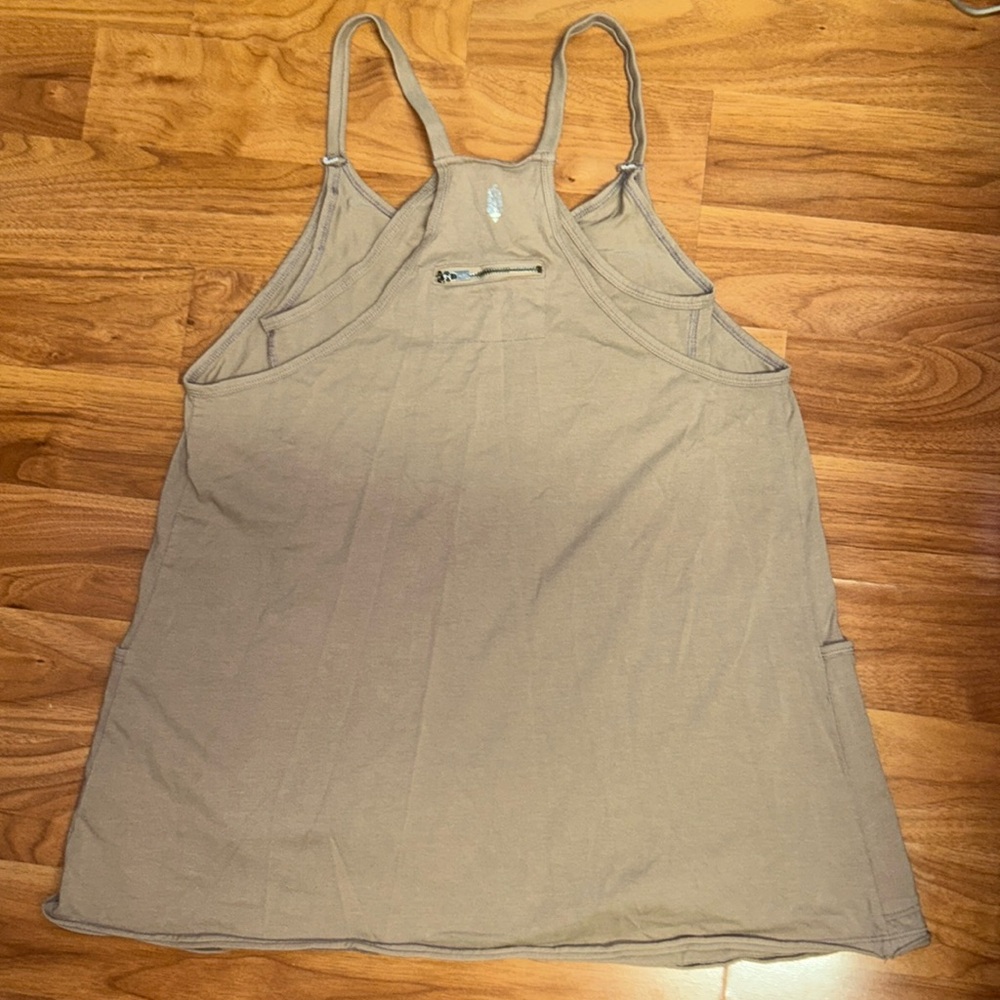 NWOT Free People Movement Hot Shot Mini Dress - Mocha Latte - Picture 14 of 15